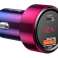 Базеус зарядно за кола USB PPS QC Type-C 45W 6A Magic Red картина 3