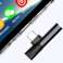 Baseus USB-C to Audio Mini Jack 3.5mm + USB-C Angled Adapter L41 Black image 5