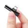 Baseus USB-C to Audio Mini Jack 3.5mm + USB-C Angled Adapter L41 Black image 6