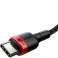 Baseus Cafule 2m kabel USB-C Quick Charge 3.0 PD 2.0 100W 5A Rød bilde 3