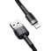 Baseus Cafule USB-salamakaapeli iPhone iPad iPod 2A 3m musta kuva 1