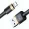 Baseus Cafule USB Lightning Cable para iPhone iPad iPod 2A 3m Oro fotografía 1