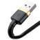 Baseus Cafule USB Lightning Cable para iPhone iPad iPod 2A 3m Oro fotografía 2