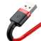 3m Baseus Cafule USB-salamakaapeli iPhone iPad iPod 2A punaiselle kuva 2