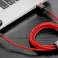 3m Baseus Cafule USB-salamakaapeli iPhone iPad iPod 2A punaiselle kuva 5