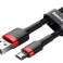 Baseus Cafule 3м кабель прочный нейлоновый кабель micro USB 2A Красный изображение 4