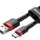 Baseus Cafule 3м кабель USB-C Тип C 2A Черно-красный изображение 1
