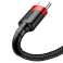 Baseus Cafule 3м кабель USB-C Тип C 2A Черно-красный изображение 4