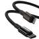 2m Baseus cable USB-C Type C to Lightning PD 20W Black image 3