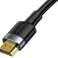 HDMI-HDMI 2.0-kabel Baseus Cafule 4K FULL HD 3D 2m svart-grå bilde 1