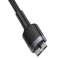 USB 3.0 naar Micro-B 3.0 kabel Baseus Cafule 2A 1m Zwart-Grijs foto 5