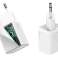 Baseus Super Si USB-C Wall Charger Cable for iPhone 20W White image 2