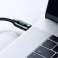 1m Baseus kabelis USB-C Type C laidas su PD 5A 100W Bla srovės matuokliu nuotrauka 6
