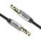 Audio kabel mini jack 3,5 mm AUX Baseus Yiven 0,5 m (černo-stříbrný) fotka 1