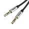 Audio kabel mini jack 3,5 mm AUX Baseus Yiven 0,5 m (černo-stříbrný) fotka 2
