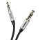 Audio kabel mini jack 3,5 mm AUX Baseus Yiven 0,5 m (černo-stříbrný) fotka 3