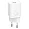 Cargador de pared Baseus USB-C PD 25W + cable USB-C blanco fotografía 1