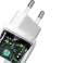 Baseus GaN2 Lite USB + USB-C 65W vegglader hvit bilde 5