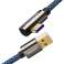 Cable USB a USB-C en ángulo Baseus Legend Series, 66W, 2m (azul) fotografía 1