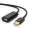 UGREEN US121 Καλώδιο επέκτασης USB 2.0, ενεργό, 25m (μαύρο) εικόνα 1
