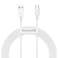 2m Baseus Superior Series USB a USB-C Tipo C 66W Cable Blanco fotografía 1