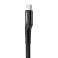 1m Baseus Spring USB към Lightning 2A кабел Черен картина 3