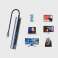 HUB 7in1 Joyroom -sovitin S-H112 USB-C tyyppi C PD HDMI SD/TF kannettavalle tietokoneelle D kuva 2