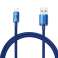 1.2m Baseus Crystal Kabel USB-kabel voor Lightning iPhone 2.4A Blauw foto 3