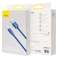 1.2m Baseus Crystal Kabel USB-kabel voor Lightning iPhone 2.4A Blauw foto 4