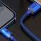 1.2m Baseus Crystal Kabel USB-kabel voor Lightning iPhone 2.4A Blauw foto 5