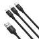 Baseus Rapid 3-i-1 USB til MicroUSB-lynkabel for iPhone USB-C Type C 3 bilde 1