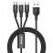 Baseus Rapid 3-i-1 USB til MicroUSB-lynkabel for iPhone USB-C Type C 3 bilde 3