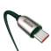 USB-C-USB-C-kaapeli Baseus-näyttö, virransyöttö, 100W, 1m (vihreä kuva 1
