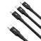 Baseus Rapid Series USB-C til Micro USB Lightning USB-C PD 20-kabel bilde 2