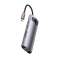 Baseus Metal Gleam -sarjan 8in1-keskitin, USB-C - 3x USB 3.0 + HDMI + USB-C kuva 2