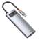 Baseus Metal Gleam Series 6in1 Hub, USB-C līdz 3x USB 3.0 + HDMI + USB-C attēls 1