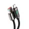 2m Baseus-näyttö nopeasti latautuva USB-A-USB-C-kaapeli 66W 2m musta kuva 1