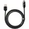 2m Baseus-näyttö nopeasti latautuva USB-A-USB-C-kaapeli 66W 2m musta kuva 5