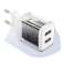 Leistungsstarkes Baseus Compact 2x USB 2.1A 10.5W Netzteil Weiß Bild 6