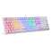 Klawiatura mechaniczna Motospeed CK107 RGB  biała zdjęcie 2