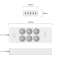 Orico Power Strip, 6 tomadas + 5x USB, 4000W (branco) foto 1