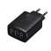 Baseus Компактный 3x USB Тип A 17W настенное зарядное устройство Черный изображение 1