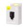 Baseus Компактный 3x USB Тип A 17W настенное зарядное устройство Черный изображение 4