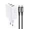 Acefast 2in1 GaN 65W USB Type / Chargeur USB, Adaptateur Go photo 1