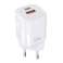 Choetech GaN USB / USB -pikalaturi, tyyppi C PD QC 33W valkoinen kuva 2