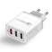 Wozinsky Quick Charge QC 3.0 Fast Charger 3x USB 30W White image 1