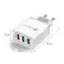 Wozinsky Quick Charge QC 3.0 Fast Charger 3x USB 30W White image 2
