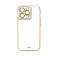 Funda de moda para iPhone 13 Pro Max Gel Case con marco dorado fotografía 2