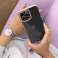 Fashion Case Case for iPhone 12 Gel Case with Gold Frame White image 3