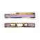 Fashion Case Case for iPhone 12 Gel Case with Gold Frame Purple image 1
